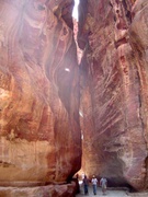 Schlucht Siq in Petra