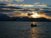 Sonnenuntergang im Nordmeer